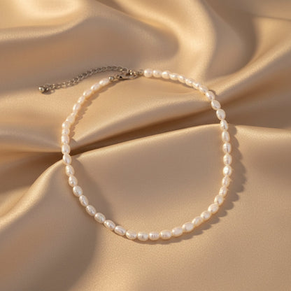 Freshwater Pearl Choker Necklace | Delicate Beaded Jewellery | Everyday Elegance
