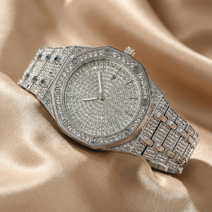 Stainless Steel Watch | Refined Marble-Inspired Dial Design | Women's Timeless Accessory
