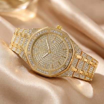 Stainless Steel Watch | Refined Marble-Inspired Dial Design | Women's Timeless Accessory